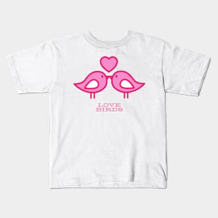 Valentine's Day Love Birds Lovebirds Kids T-Shirt